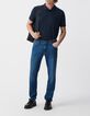 Indigoblaue SLIM-Herrenjeans-5