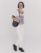 Damen-Matrosenshirt aus Leinen mit Bindedetail-7