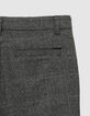 Schwarze Prince of Wales CHINO-Hose für Jungen-6