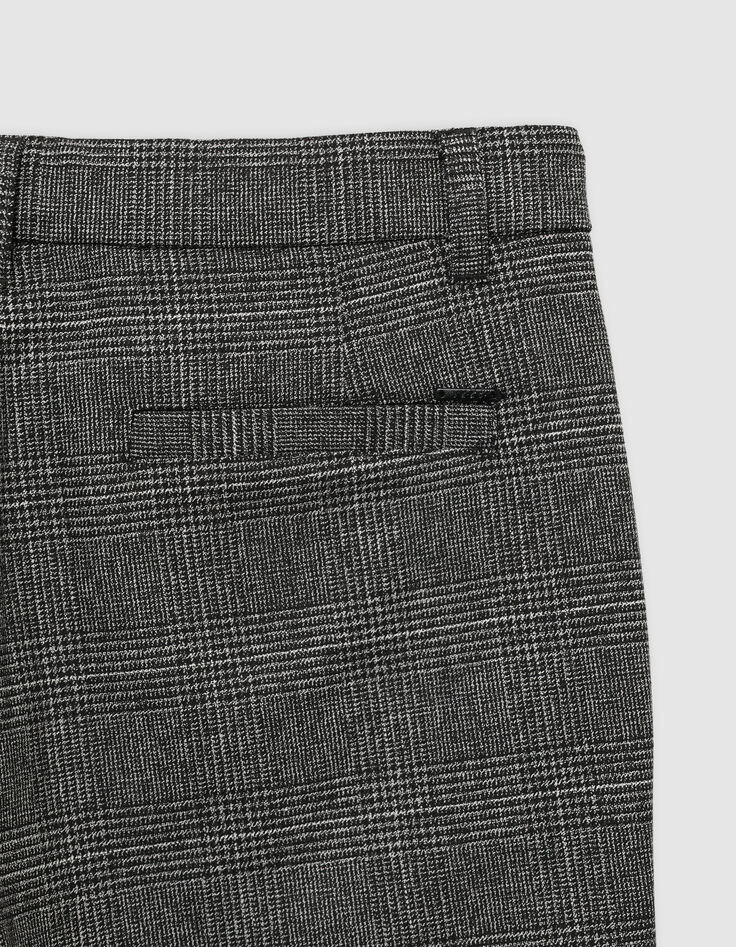 Schwarze Prince of Wales CHINO-Hose für Jungen-6 Schwarze Prince of Wales CHINO-Hose für Jungen-6