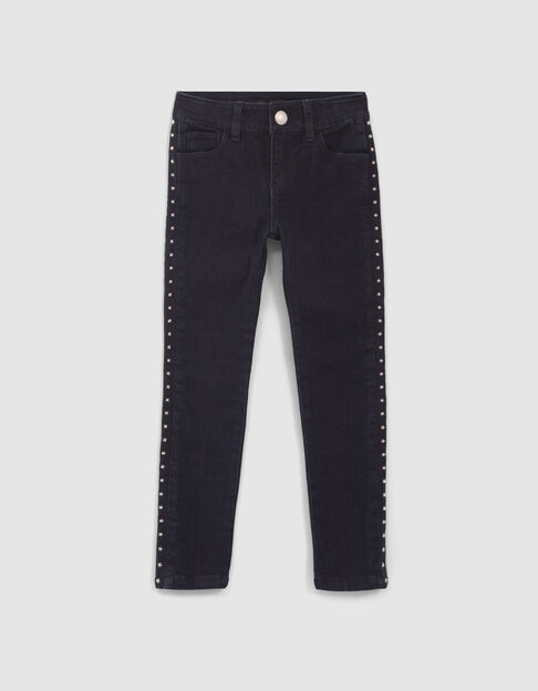Girls’ raw Waterless SKINNY jeans with studded stars - IKKS