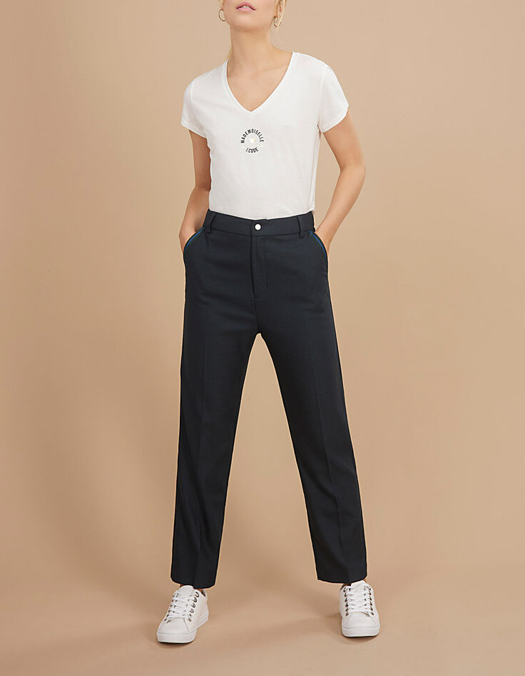 Duck Green elegante Hose mit Hahnentritt-Motiv I.Code-2