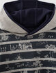 Boys’ navy and grey striped reversible hoodie-4