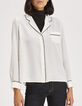Women’s silk shirt with heart embroidered on chest pocket-1