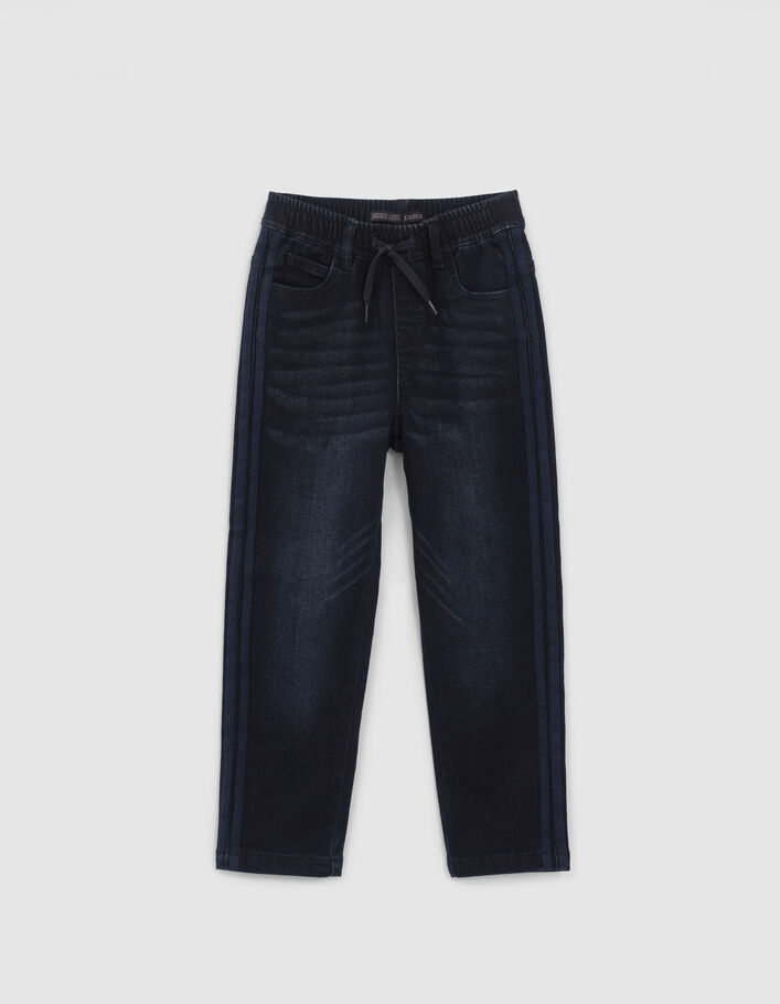 Vaqueros jogger brut franjas laterales niño-2