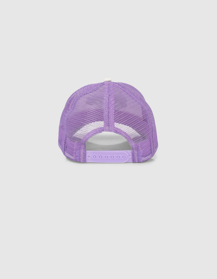 Girls’ violet cap with silver glittery visor - IKKS