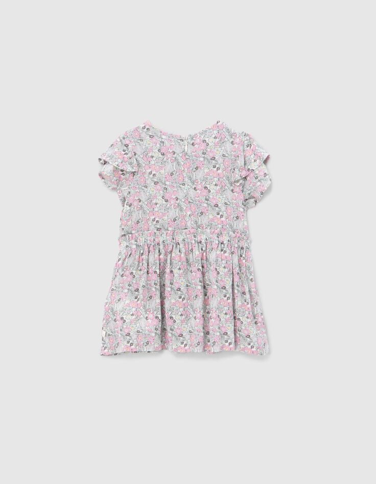 Khaki Kleid aus LENZING™ ECOVERO™ für Babymädchen-3