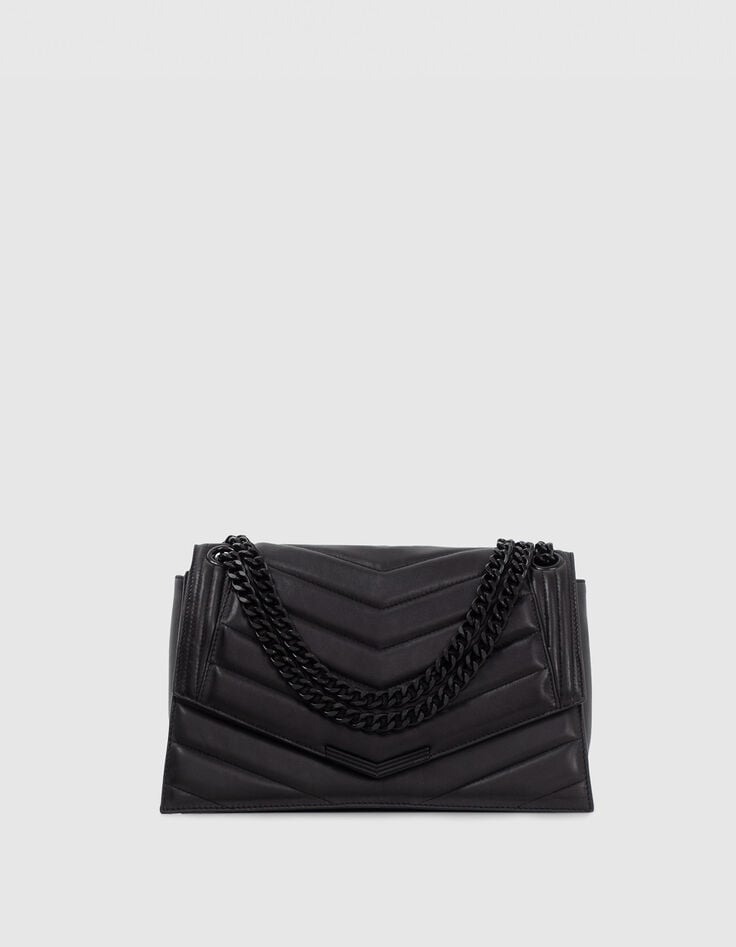Women’s black quilted leather THE 1 Timeless bag Size L-1