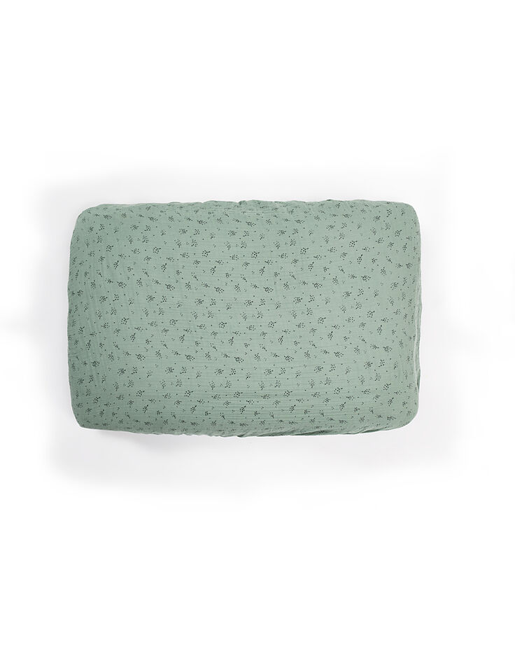 Housse de matelas à langer verte coton bio GABRIELLE PARIS-5 Housse de matelas à langer verte coton bio GABRIELLE PARIS-5