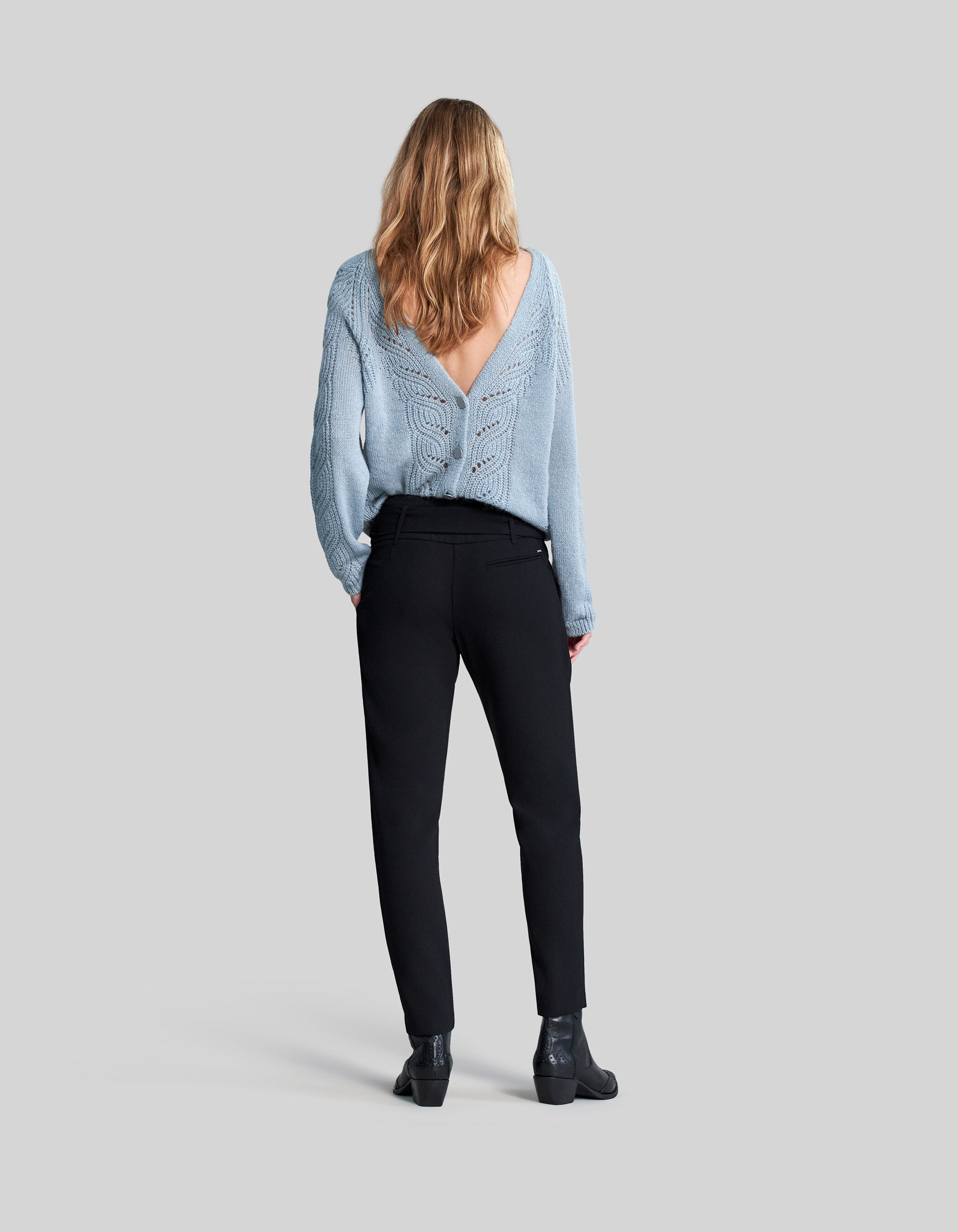 Pantalon crêpe deals femme