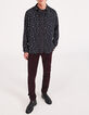 SLIM overhemd MEN rozenprint-5