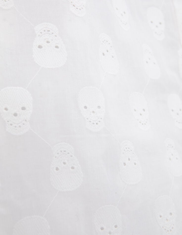 Camisa blanco roto bordados calaveras-7