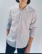 Herren-SLIM-Hemd Off-White zweifarbig gestreift-8