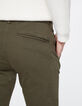 Kaki SLIM fit chino broek Heren-5