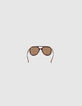 Women’s honey pilot-style frame sunglasses-3