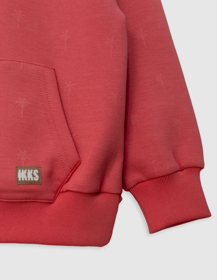 Boy's red palm hoodie-4