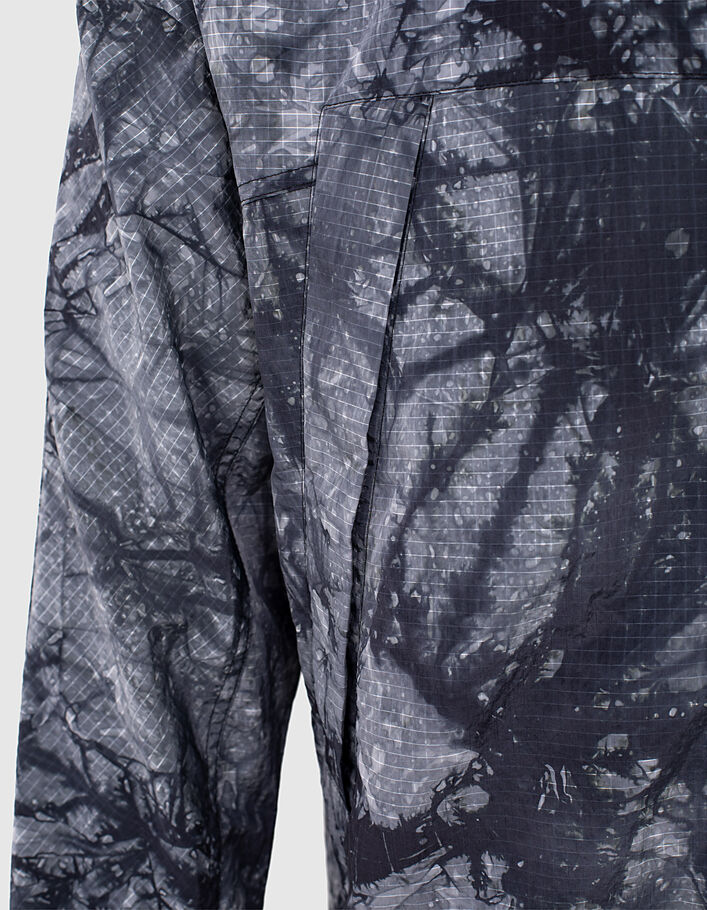 Blouson gris ardoise en nylon tie and dye WINDBREAK Homme-5