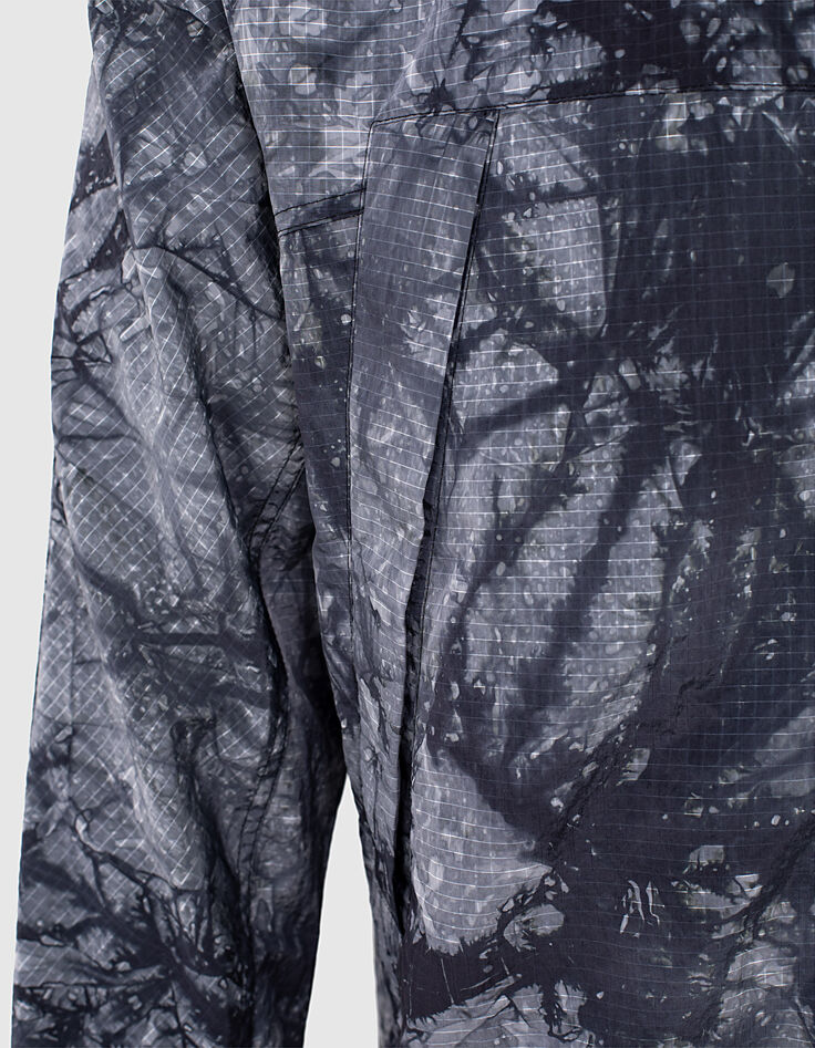Blouson gris ardoise en nylon tie and dye WINDBREAK Homme-4 Blouson gris ardoise en nylon tie and dye WINDBREAK Homme-4