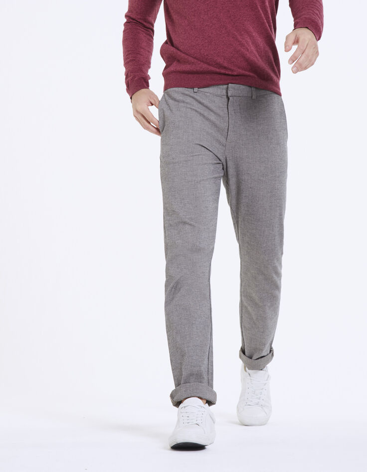 Men's mink semi-plain suit trousers-1