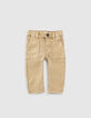 Vaqueros beige medio knitlook bebé niño -1