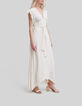Robe calcaire LENZING™ ECOVERO™ dentelle guipure Femme-1