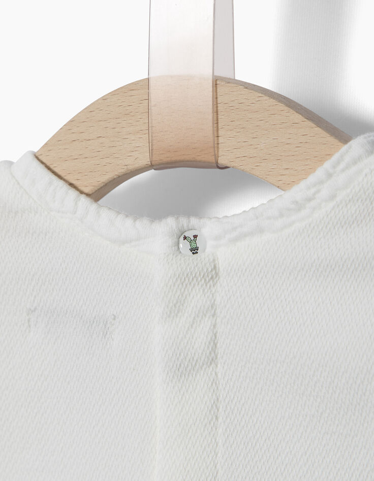 Sudadera blanca bebé niña-5