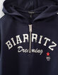 Girls’ navy sweatshirt dress-3