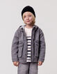 Chaqueta vaquera gris capucha niño-1