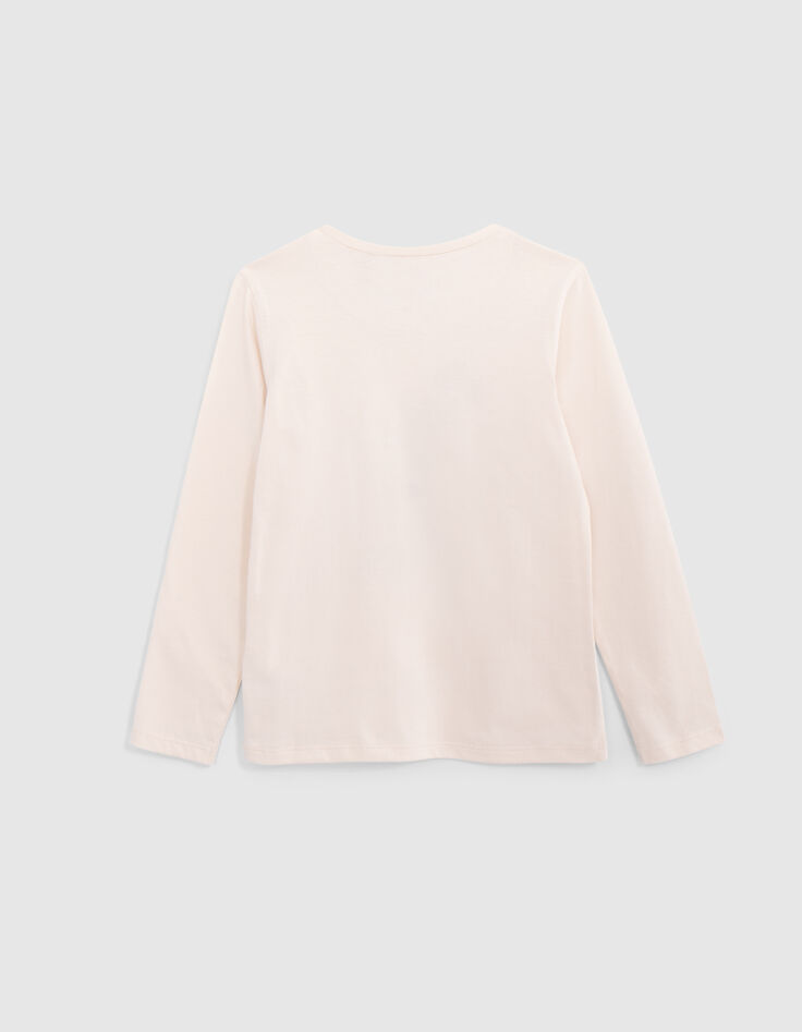 Camiseta crudo algodón monumentos bordado flores para niña-3 Camiseta crudo algodón monumentos bordado flores para niña-3