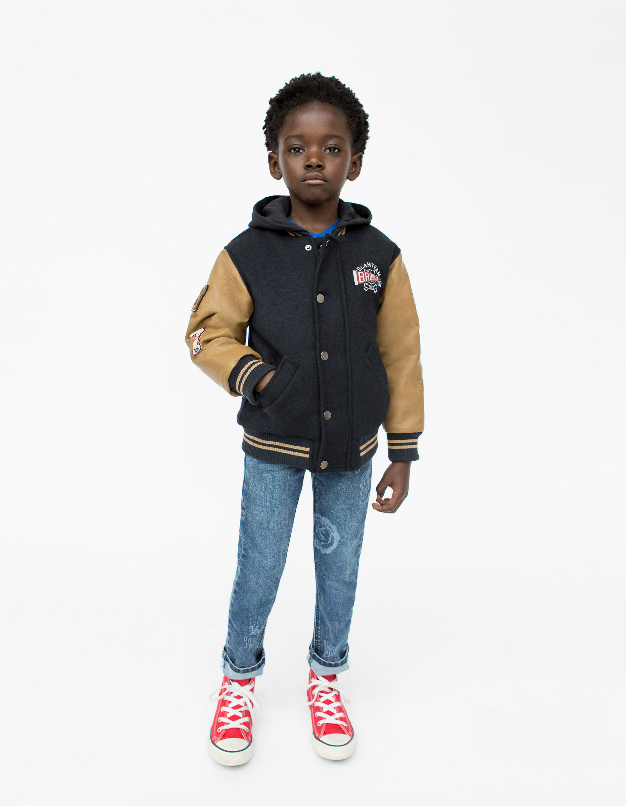 Navy discount baseball jacket