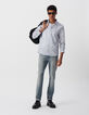 Sturmbraues Herrenhemd im SLIM-Fit, Liberty-Stoff, Blumen-1