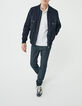 Men’s navy nylon bomber jacket-7