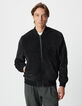 Cazadora negra ante acolchada WATERPROOF hombre-2