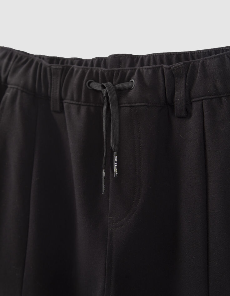 Zwarte BATTLEbroek joggingstijl jongens-2