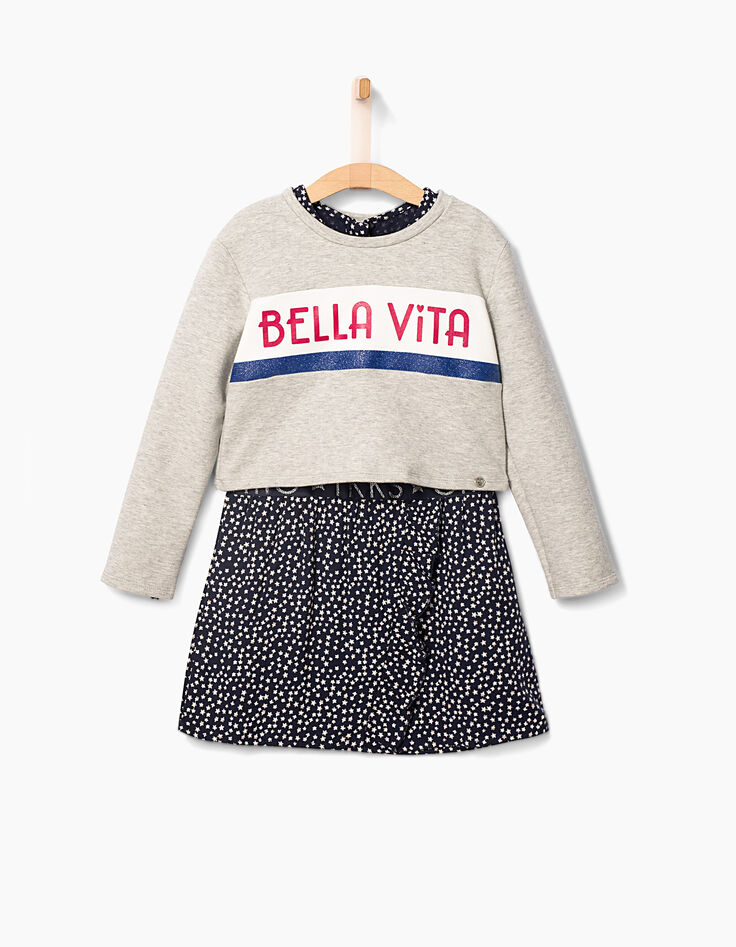 2-in-1 jurk meisjes-1