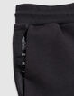 Ch&aacute;ndal bimaterial negro con bolsillos para ni&ntilde;os-7
