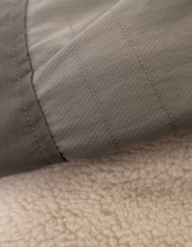 Khaki 3-in-1 Parka und Wendeanorak für Jungs-10