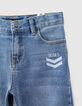 Light blue jeans dad fit print REPREVE jongens -2