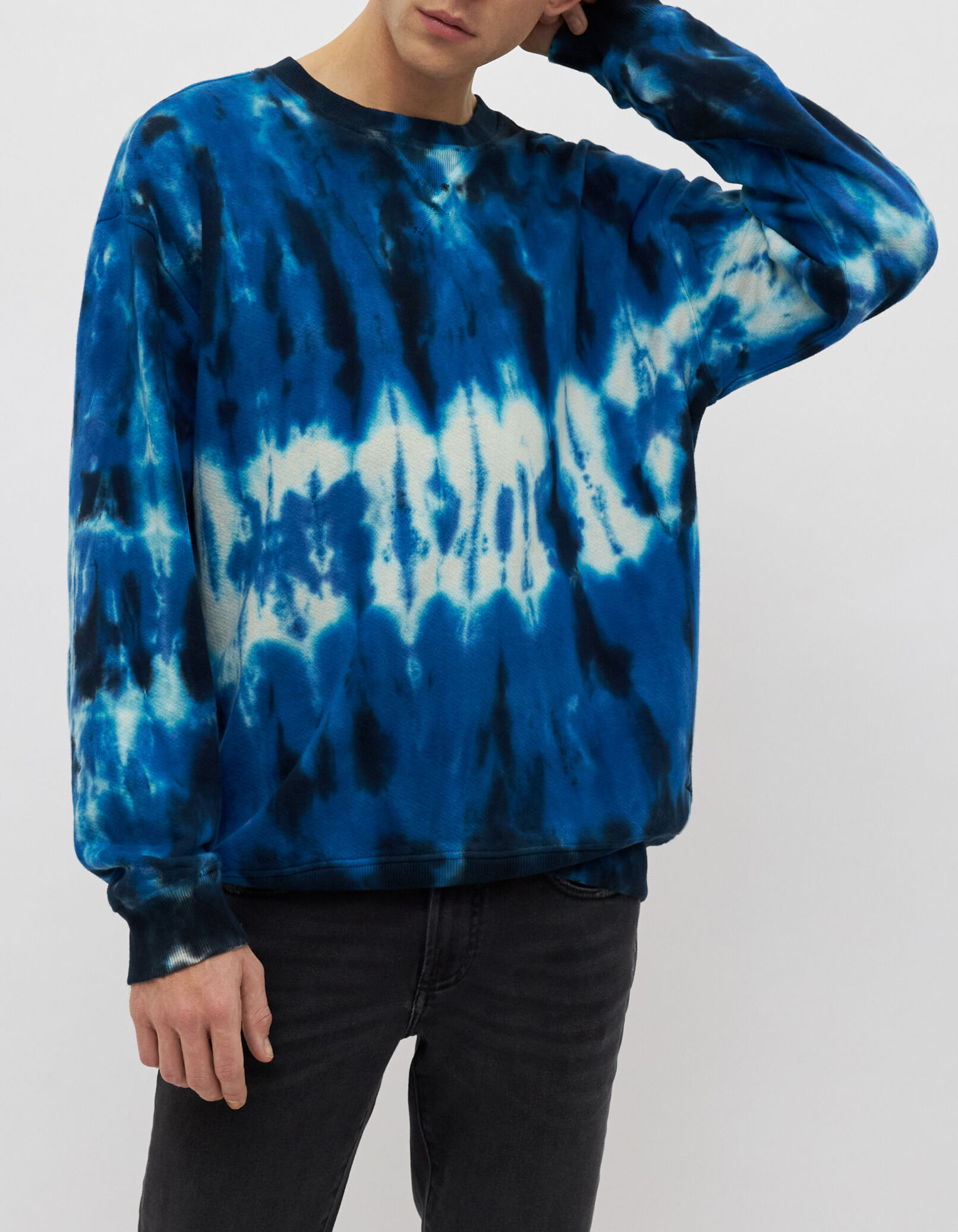 Tie dye cheap sweater heren