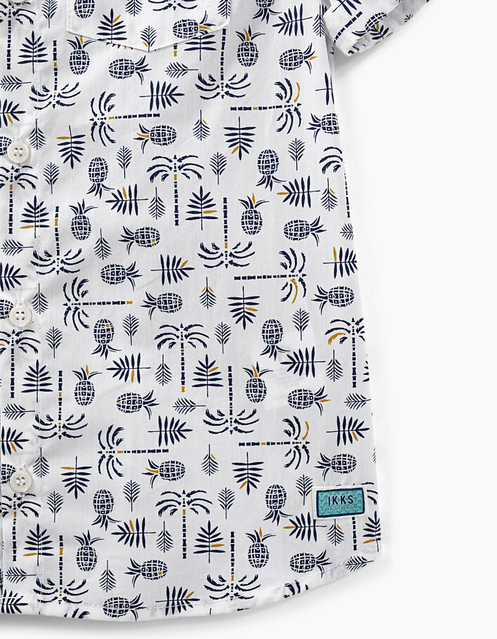 Boys’ off-white pineapple print shirt - IKKS