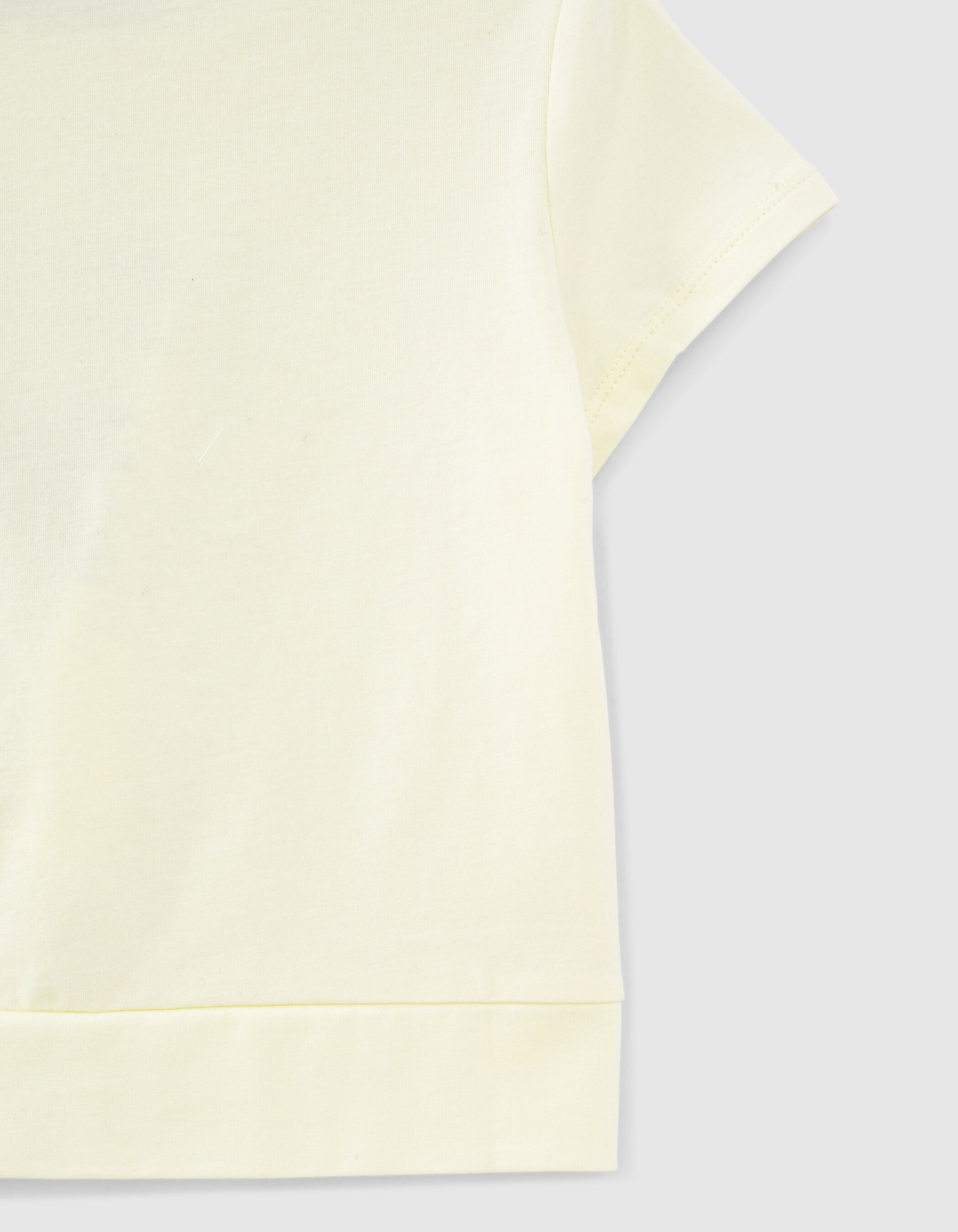 Girls' lemon slogan T-shirt with fixed bow
