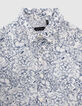 Wei&szlig;es Jungenhemd mit Liberty&reg;-Blumenprint Mini Me-3
