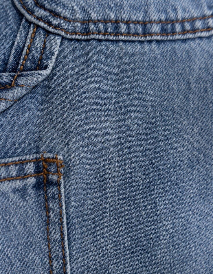 Blaue Jungen-Baggy-Jungenjeans mit Zimmermannstasche-7 Blaue Jungen-Baggy-Jungenjeans mit Zimmermannstasche-7