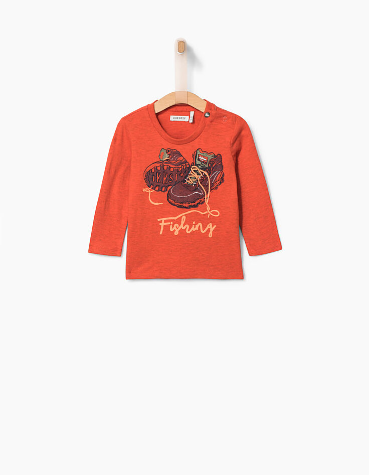 Camiseta naranja bebé niño -1 Camiseta naranja bebé niño -1
