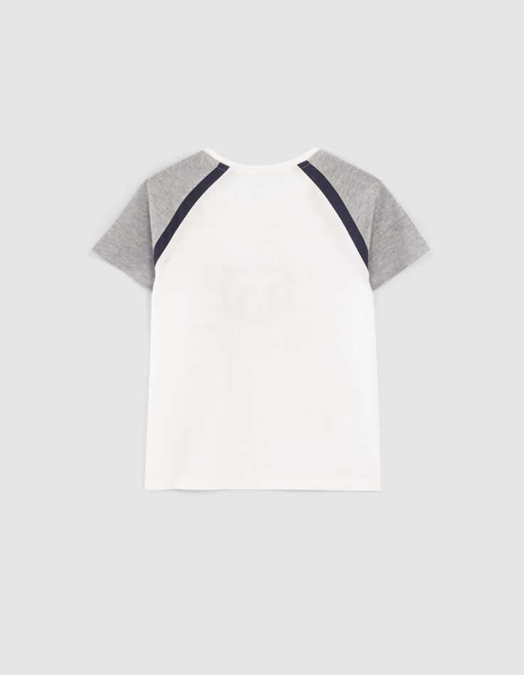 Girls’ off-white embroidered cat organic cotton T-shirt-3