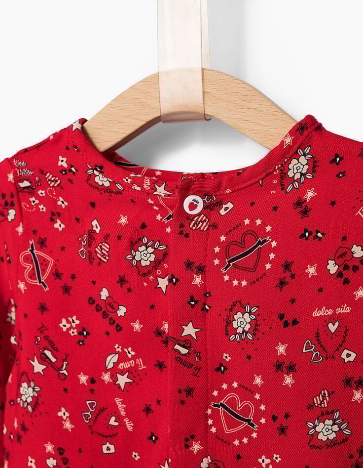 Blusa roja bebé niña-4 Blusa roja bebé niña-4