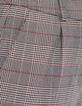Women&rsquo;s checked semi-elasticated 7/8 tapered trousers-5
