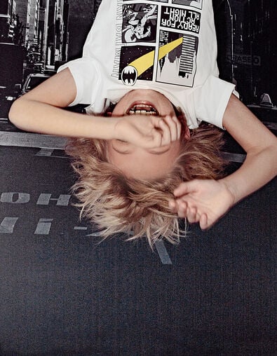 Boys’ off-white Comic-style graphics Batman T-shirt - IKKS