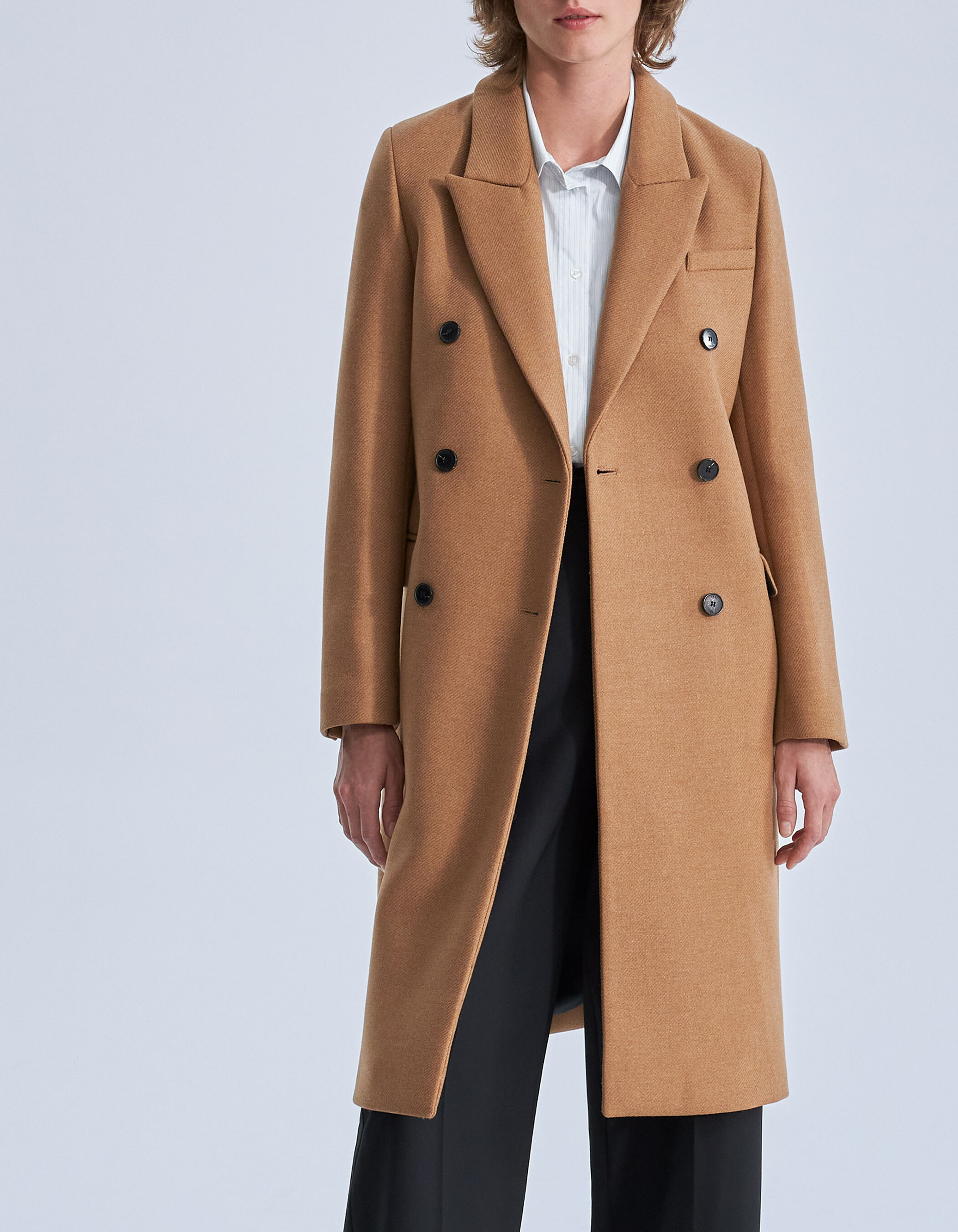 Women s sienna double breasted long coat