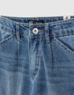 Jean balloon medium blue bio fille-2